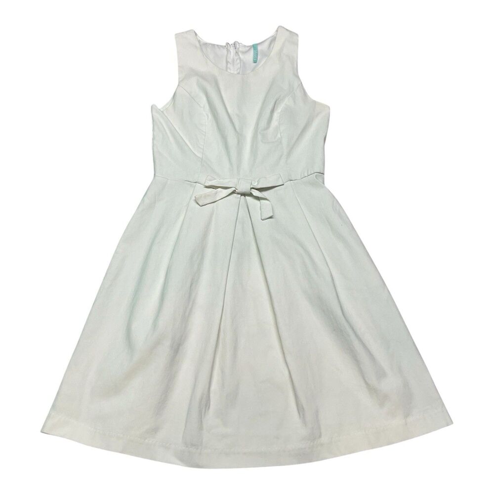 White Mini Wedding Dress Bow Accent Bridal Shower